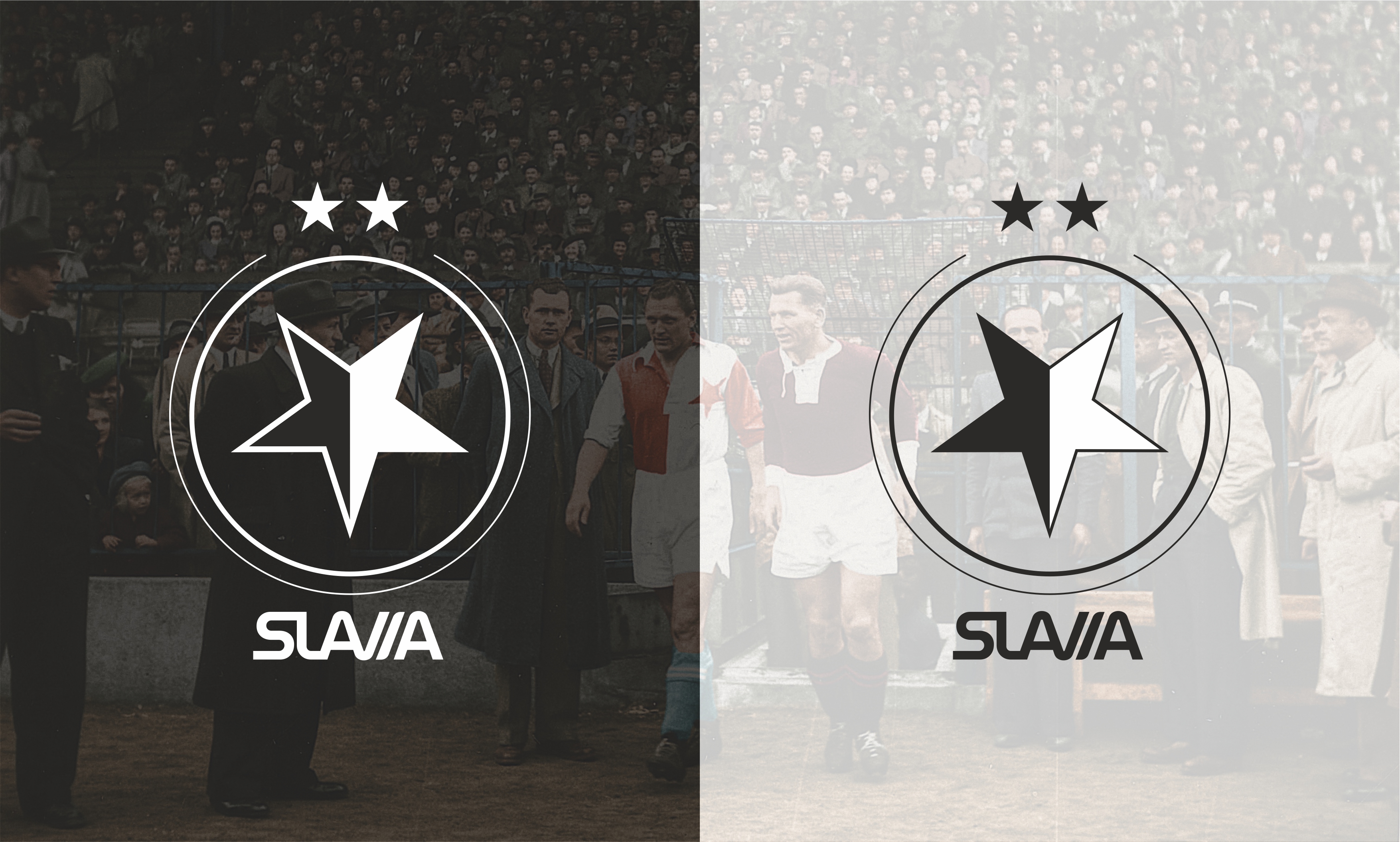 SK Slavia Praha Logo/Crest Redesign Mono